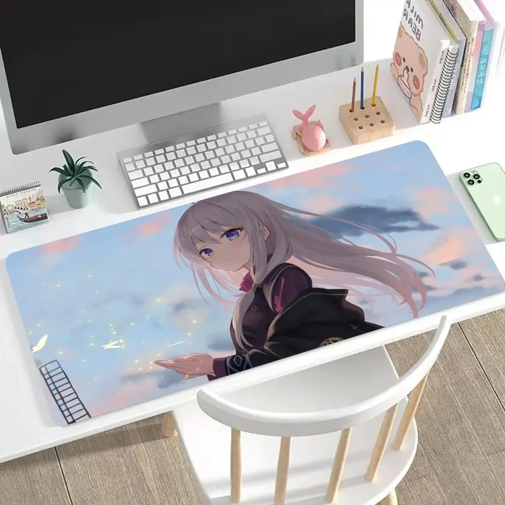 Wandering Witch The Journey Of Elaina Mouse Pad Gaming Mouse Pad Mouse Pad With Edges And Non-Slip Rubber Extended Mouse Pad