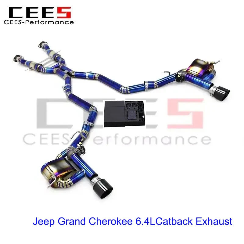 

CEES Performance Exhaust Muffler Pipe Sporty Sound Upgrade Catback Exhaust for Jeep Grand Cherokee 6.4L 2011-2020