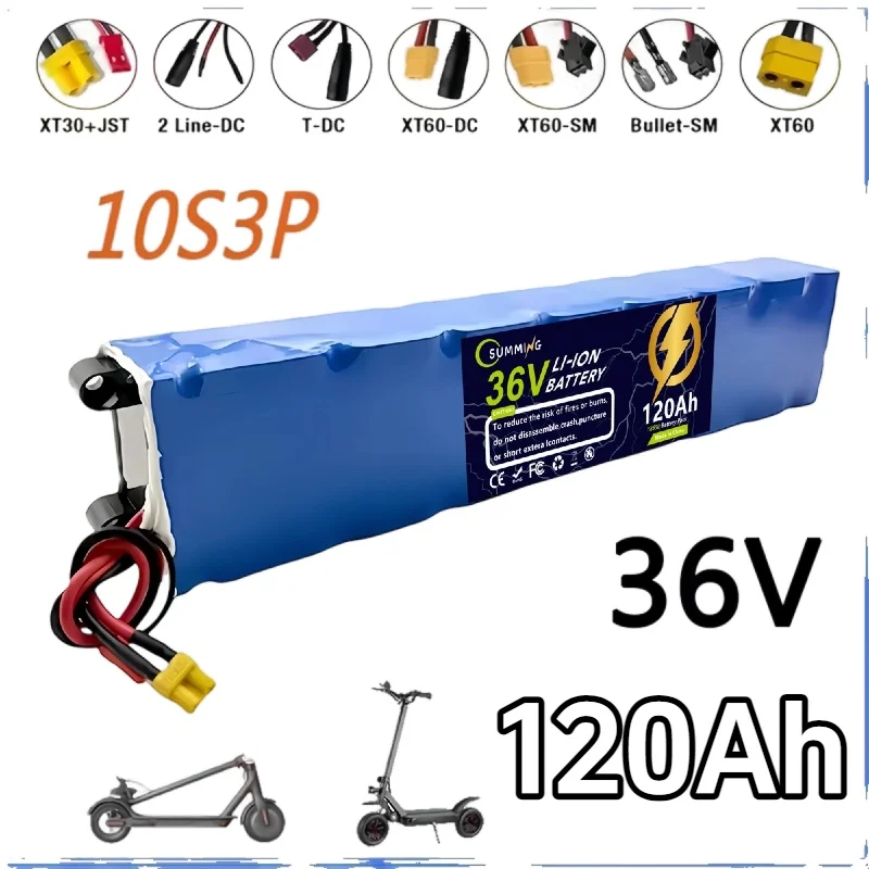 36 فولت 120 أمبير لـ Xiaomi M365 Pro حزمة بطارية ليثيوم أيون 18650 مخصصة، مع نطاق 30 كيلومترات، اتصال، WA