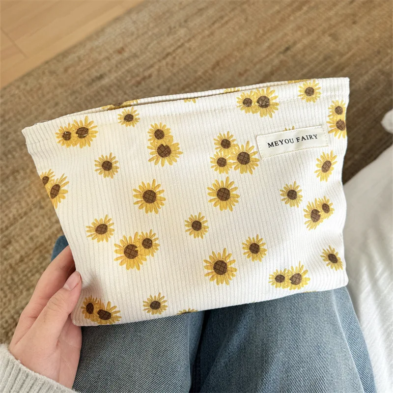 Bolsa organizadora girasoles en pana para gatos y perros - imagen 5