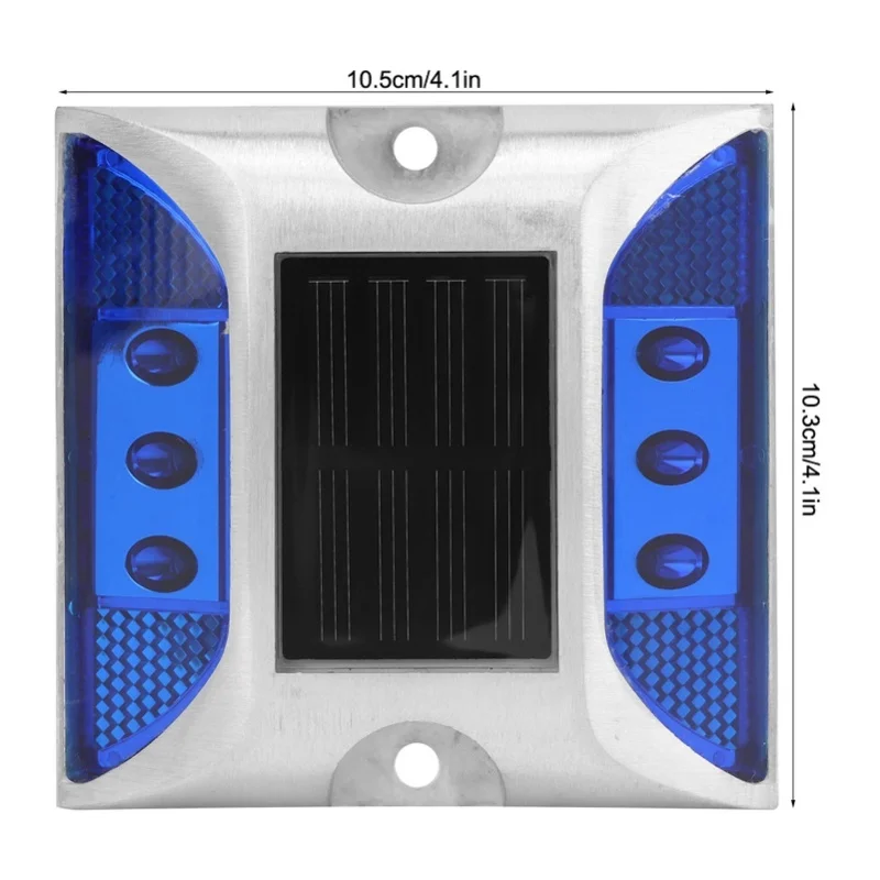 Ground Lamp LED Solar Power Ground Marker Lights Waterproof Outdoor Driveway Road Highway Spike Lamp Solar Power Ground Light