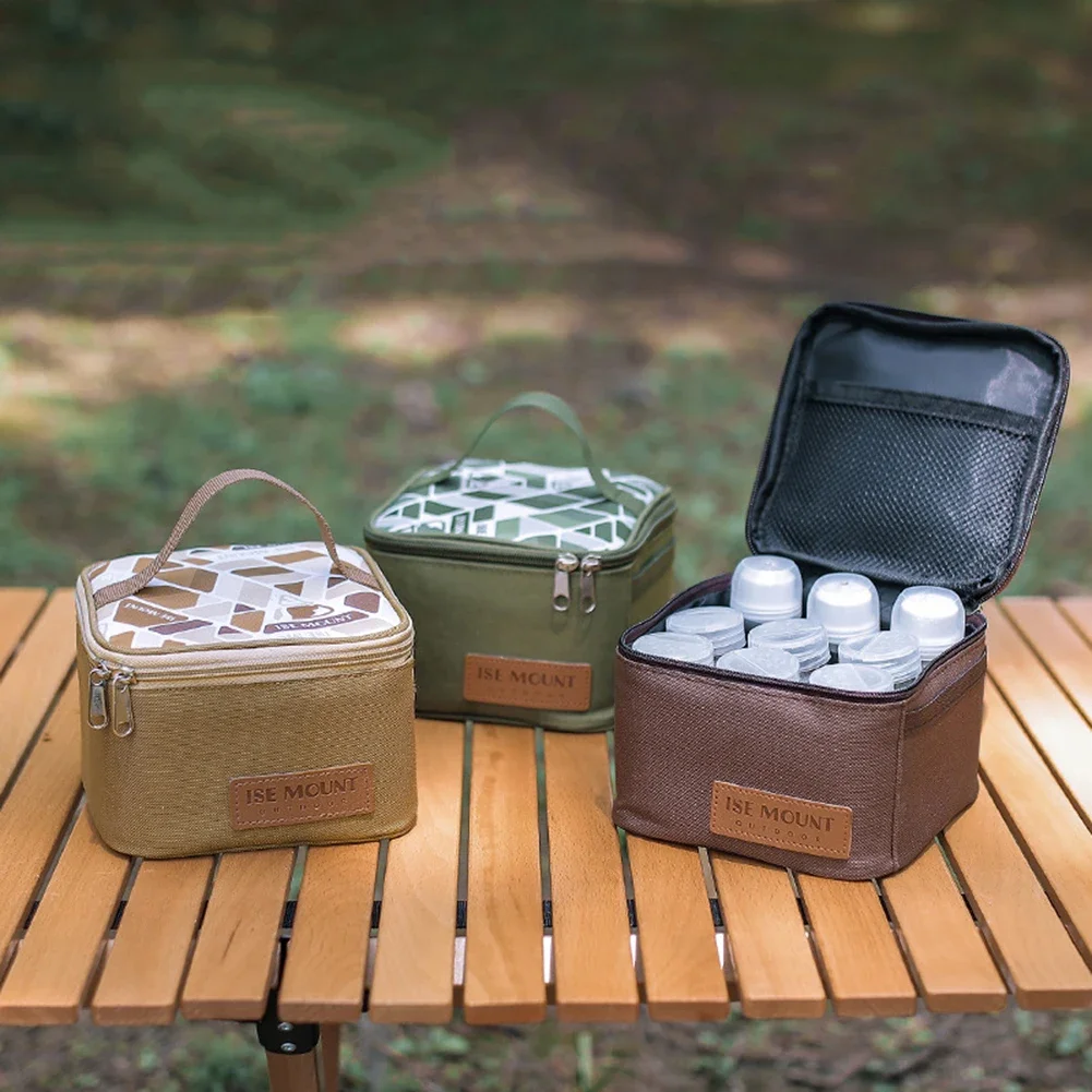 Gewürz flasche Set Aufbewahrung tasche tragbare Camping Gewürz spender Set Gewürz gläser Veranstalter Outdoor-Grill utensilien