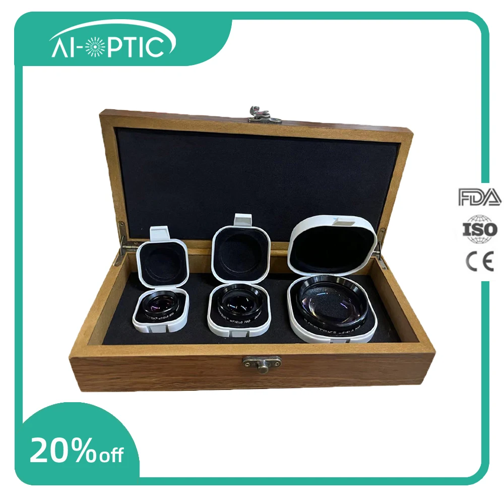 Optical Instrument Aspheric Retinal Lens Set (include three lens 20d,78d,90d)