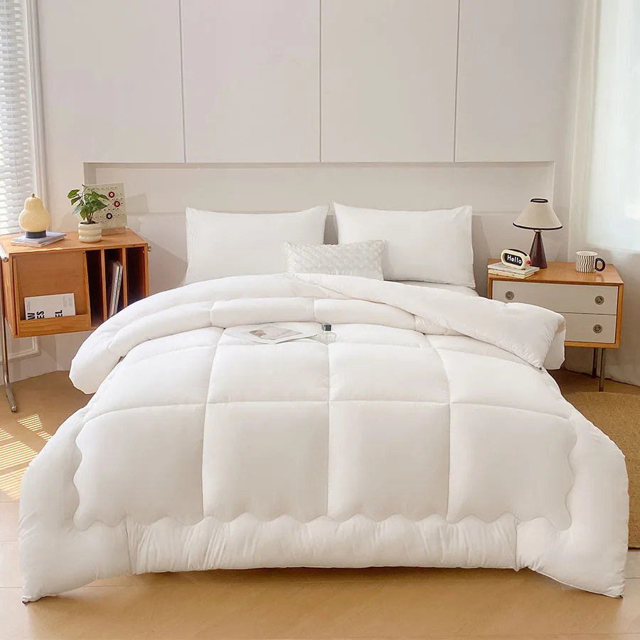 Star Hotel White Winter Quilt, Super Soft And Breathable All-Season Quilt, Extra-Large Bedding, Spring And Autumn Quilt Core