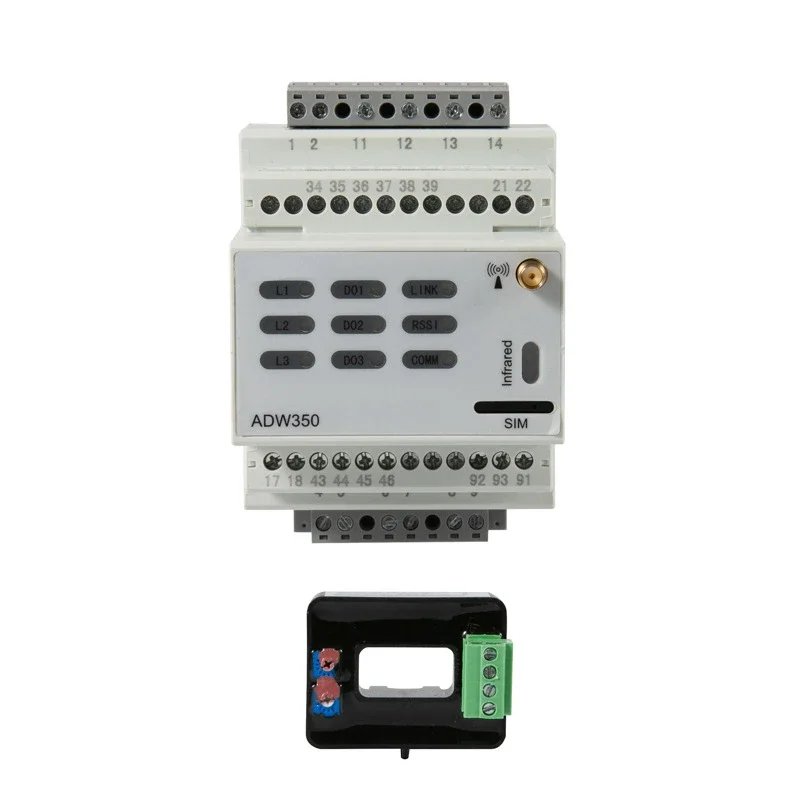 The 4G Three-phase DC Meter ADW350WD-4G/KCT Is Equipped with 3-channel Switch Output Function.