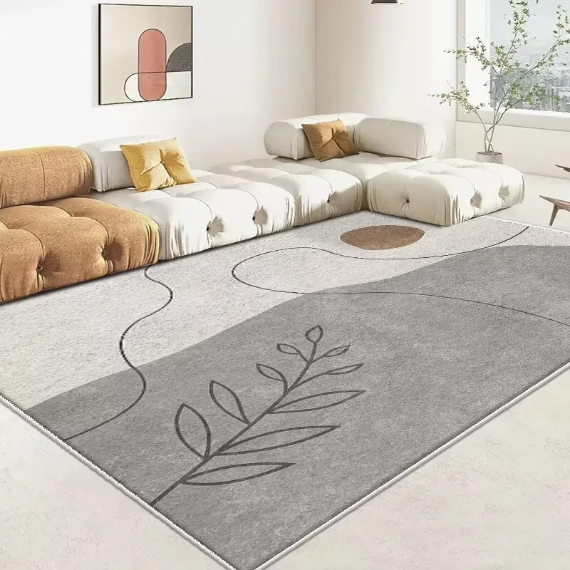 Home Living Room Large-sized Decorative Carpet Light Luxury Soft Wardrobe Office Rug Simple Water Absorption Room Decorative Mat