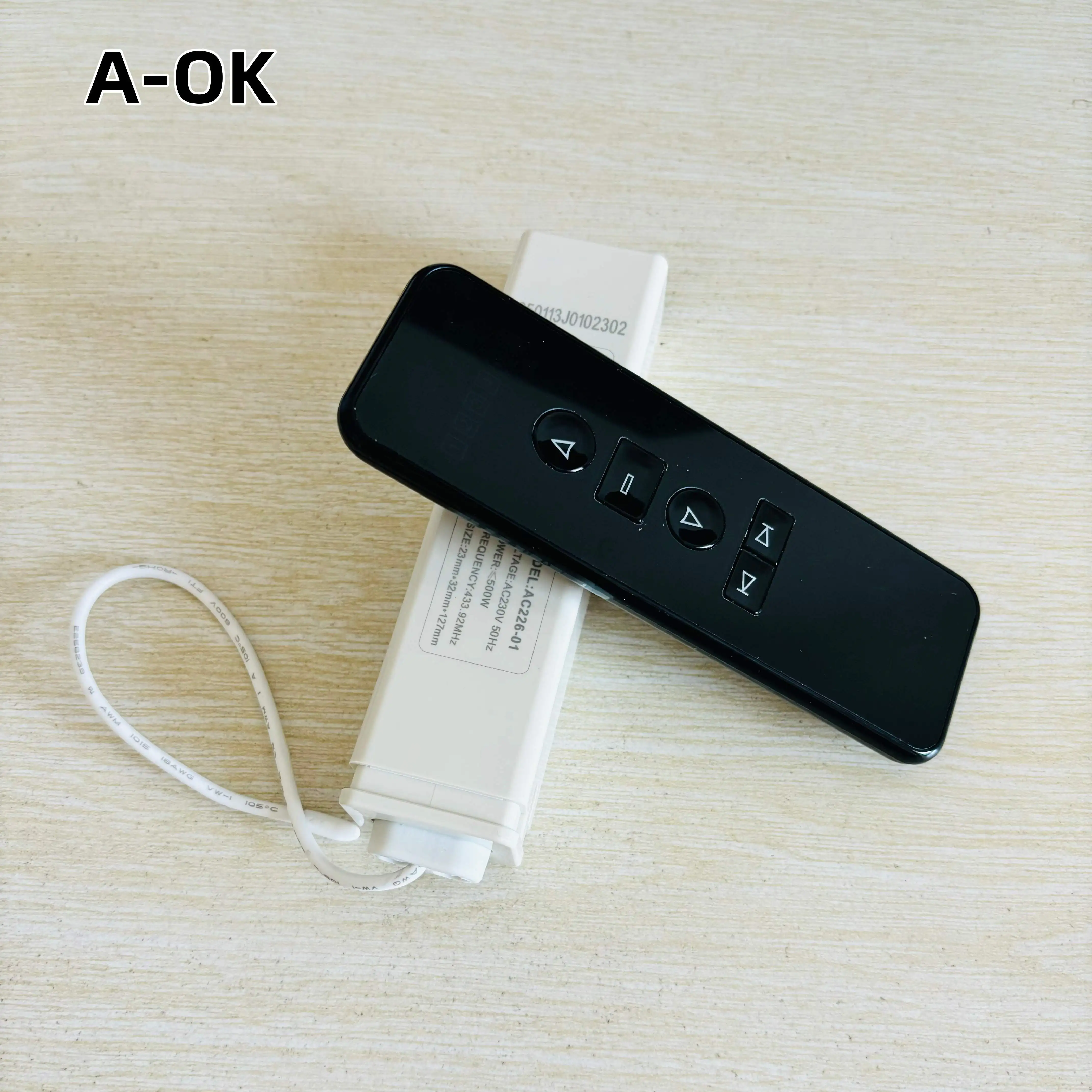 

A-OK RF433 Remote Controller AC123 Receiver AC226 Wireless Emitter for AOK RF433 Curtain Motor/Tubular Motor/roller shutter