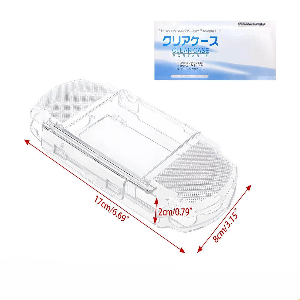 Funda protectora transparente para consola de juegos Sony PlayStation portátil PSP 2000 3000 Protector de cristal