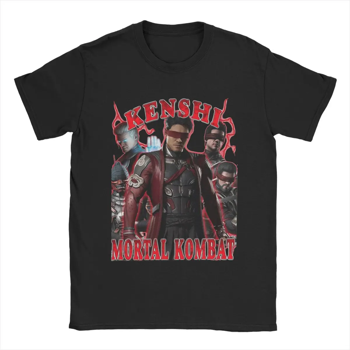 Amazing Mortal Kombat 1 Kenshi T-Shirts for Men O Neck Pure Cotton T Shirt Short Sleeve Tee Shirt Graphic Printed Clothes