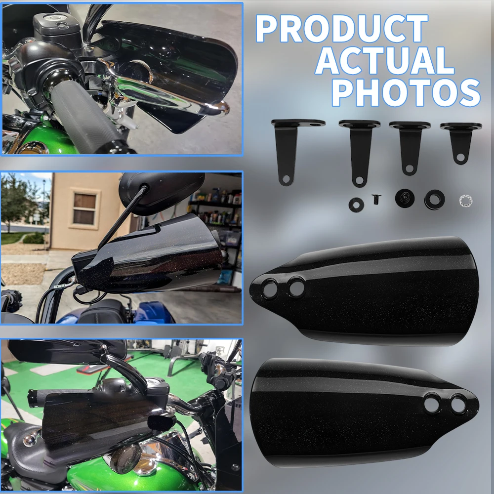 Motorcycle Hand Guards Handguard Protector Accessories For Harley Touring Softail Street Bob FXBB 114 FXBBS Low Rider ST 117 PP view 2