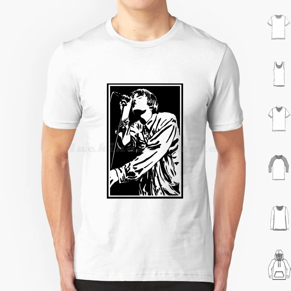 Liam Gallagher en Gig Classic 74 camiseta 6xl algodón Cool Tee Liam Gallagher en Gig Classic 74 Noel Gallagher Liam Britpop música