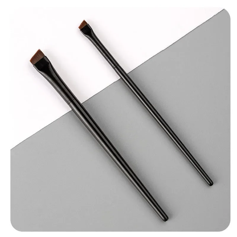 Pinceau de maquillage à lame inclinée pour les yeux, eyeliner fin et plat, outil de maquillage professionnel pour la beauté des sourcils