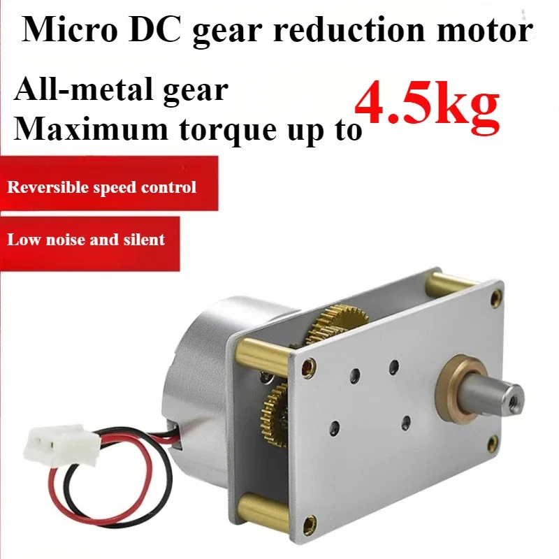 ZB4124-300 DC 6V 27RPM Valve Electric Motor Mini Micro Metal Gear Motor High Torque Gear Reducer Reduction Valve Motor 3V 6V