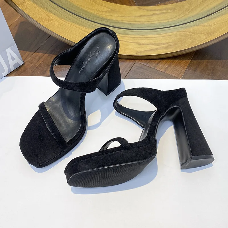 

Summer New Style Dress, High Heels Sandals, Women's Outerwear,Exposed Toe,Thick Bottom, Thick Heel, Waterproof Platform, Coolpad