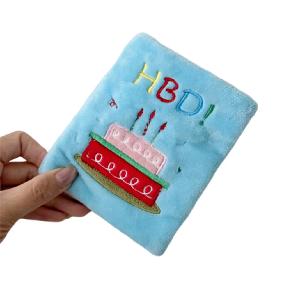 

Cartoon Dog Hiding Food Toys Book Creative Interactive Squeaky Plush Dog Toys Sound Cloth Material Durable