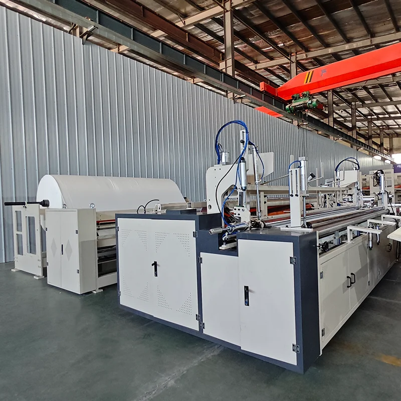 Facial Tissue Napkin Embossing Folding Fully Automatic Toilet Paper Slitting Rewinding Machine PLC Bearing Motor Gear Engine