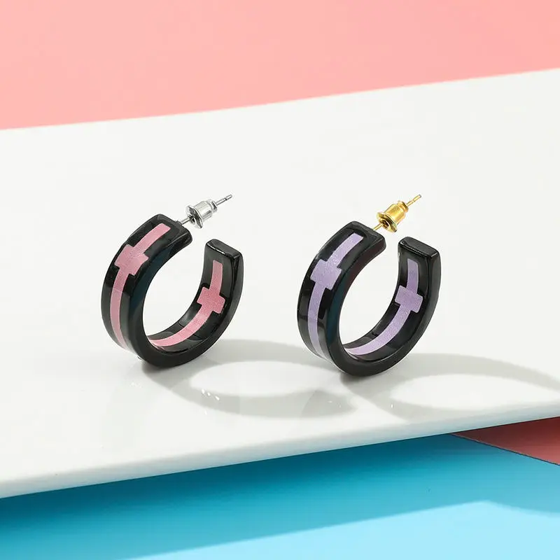 Anime around Tokyo Avengers Mitani Takashi ring cross earrings Cool girl trend everything goes with earrings