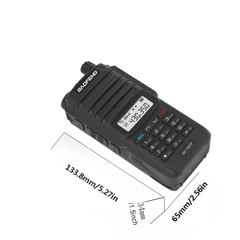 Baofeng BF-1907 WalkieTalkie UHF VHF Dual Band Waterproof Long Range Ham Radio Type-C Handheld Two Way Radio