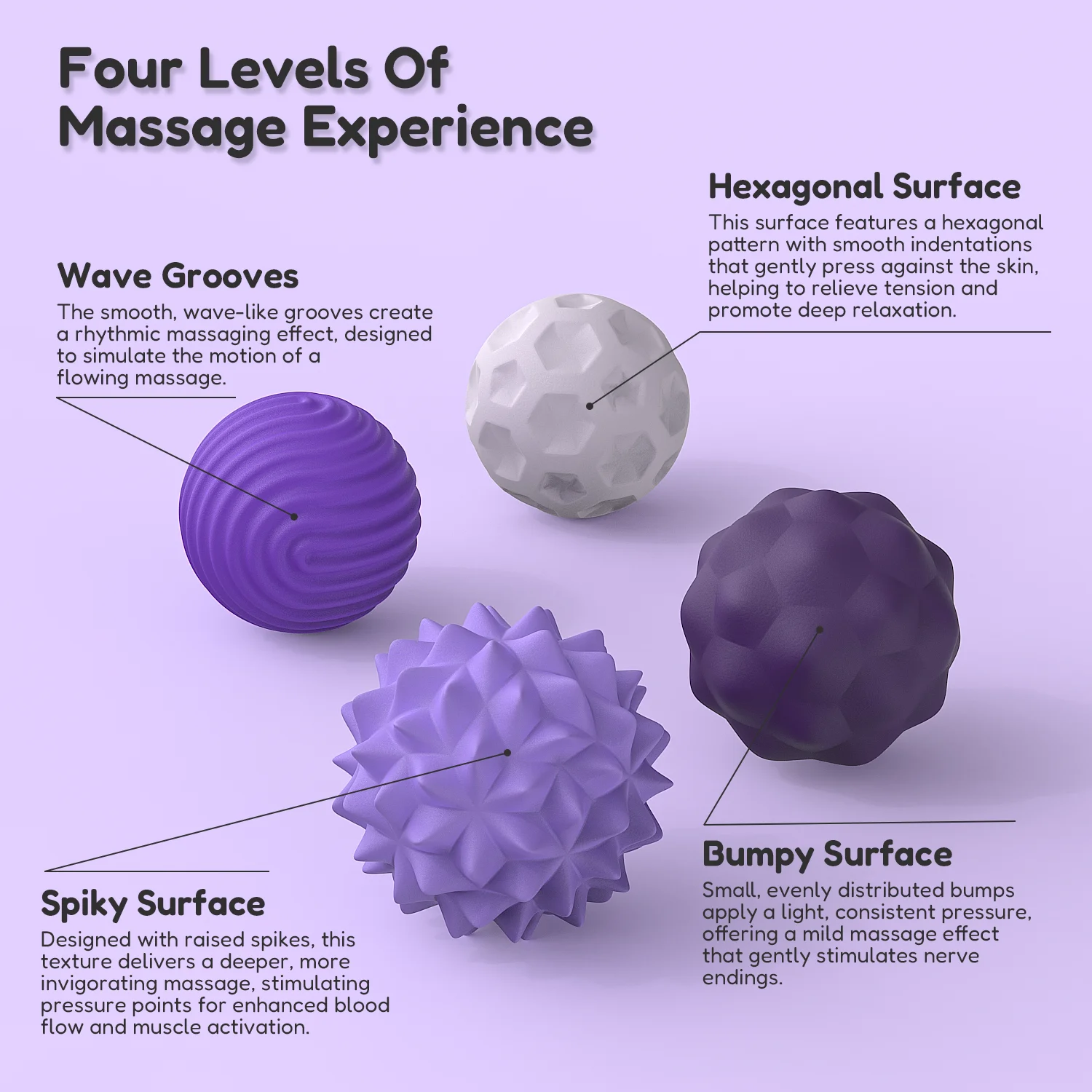 Silicone Magnetic Sensory Balls Fidget Toy Worry Ball Autism Calming Fidgeting Toy Sensory Massage Ball Spiky Roller Deep Tissue view 4
