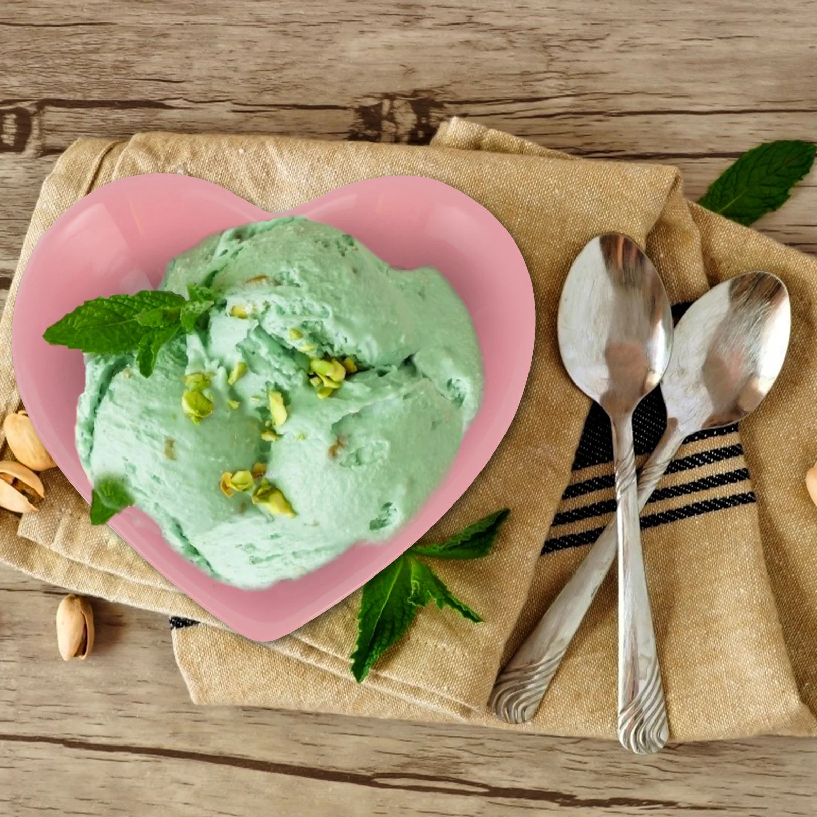 

2 шт. керамические десертные миски в форме сердца, портативные миски для мороженого, салата, фруктового пудинга, миска для мороженого, сервировка еды