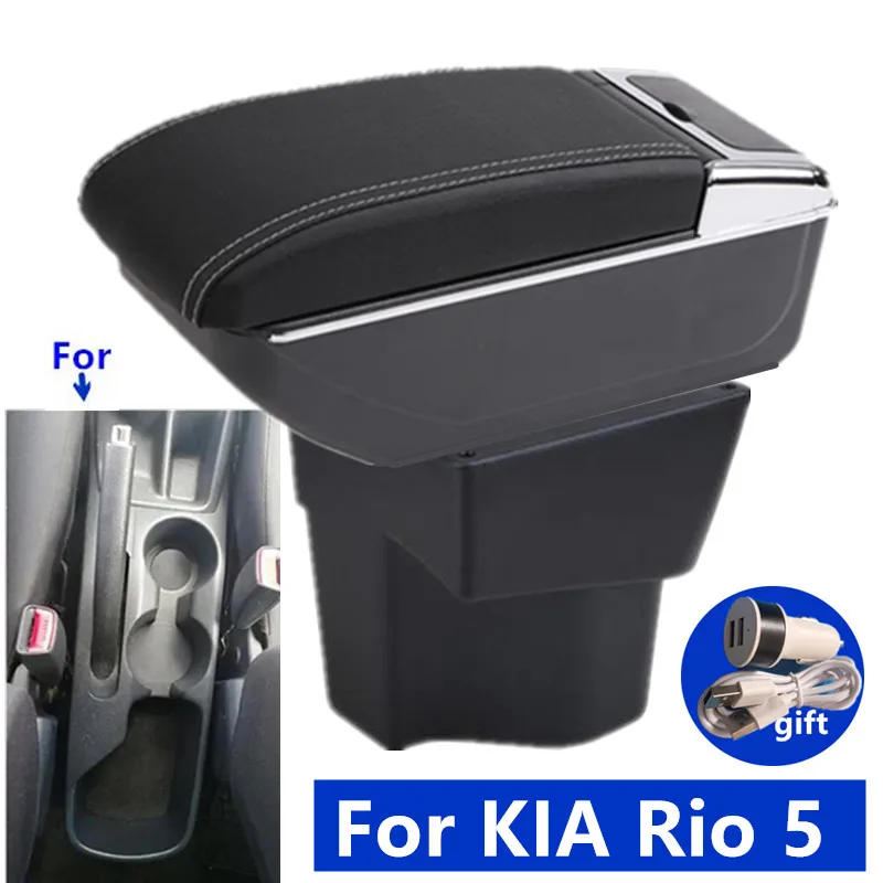 Für KIA Rio 5 Armlehne box Rio 2012 2014 2013 2015 2016 2017 2018 2019 teile Auto Armlehne box Lagerung box Innen auto zubehör