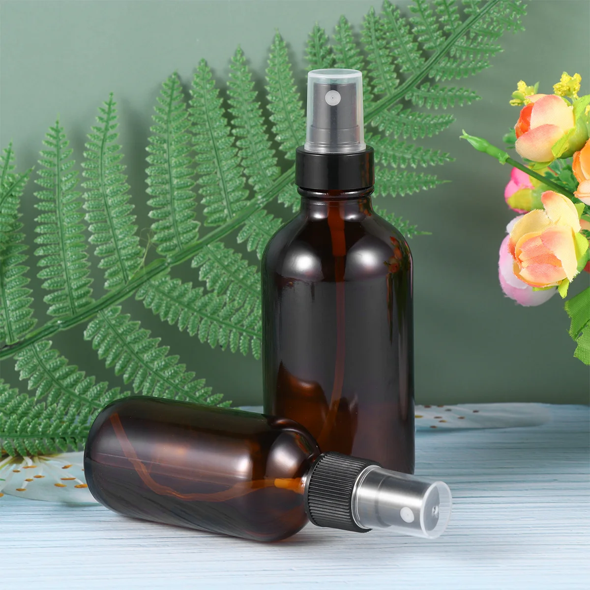 4Pcs Glass Spray Bottle Kit 60Ml 120Ml Pump Mist Sprayer for Skin Care Liquid Dispenser Refillable Outdoor Travel