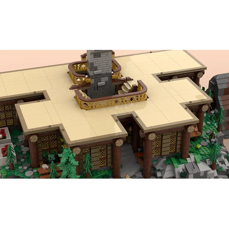 Moc Bausteine Rustikale Berghaus Technologie Modulare Ziegel Modell Geschenke Weihnachten Spielzeug DIY Sets Montage