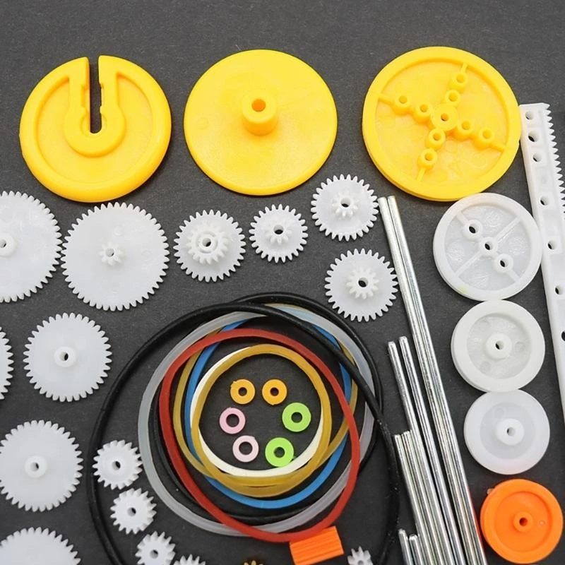 82Pcs Plastic Gear Package Kits Gear for Remote Motor Robot Various Gear Axles