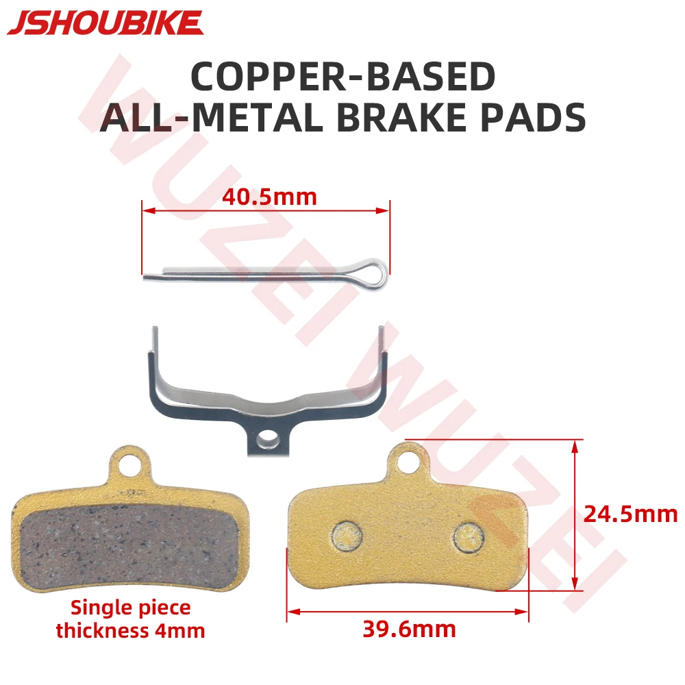 High Quality Mountain Bike Four-Piston Brake Pad Cooling / Metal Brake Pads for Shimano M6120/M7120/M8120/M9120 4 MTB Brake Pads