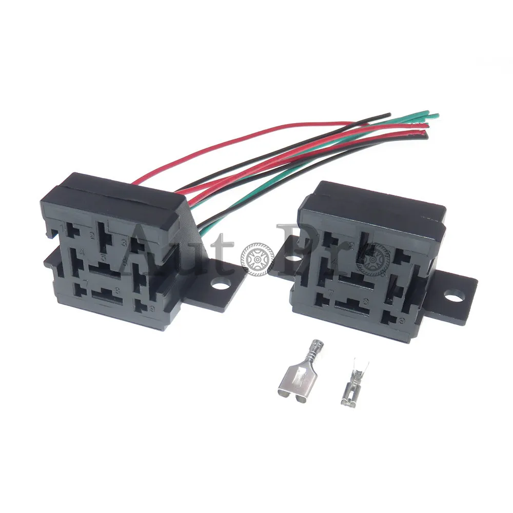 

1 Set 9 Hole AC Assembly Automotive Relay Fuse Holder Giexceed Plug Wiring Harness Connector With Terminals
