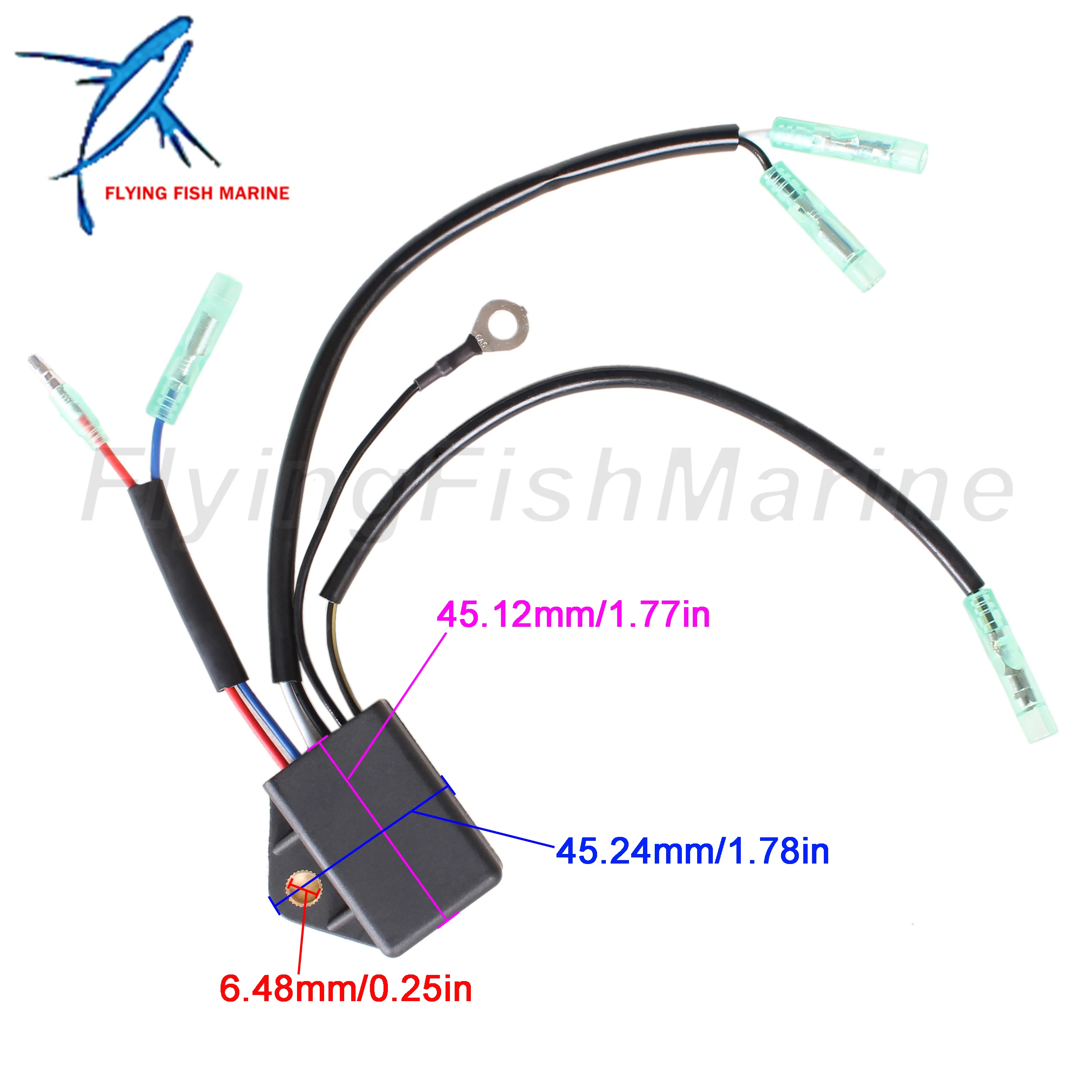 Outboard Motor 3P0-06060-0 3P0-06060-1/2 3P0060600M/1M/2M CD Unit Coil for Tohatsu Nissan 25HP 30HP, 160613 16061T03 for Mercury