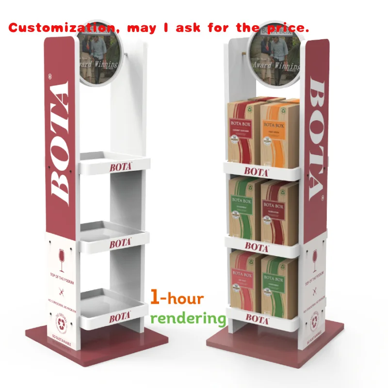 

custom.Apache Customized Wooden Display Stand Wine Display Rack Shelf Supermarket