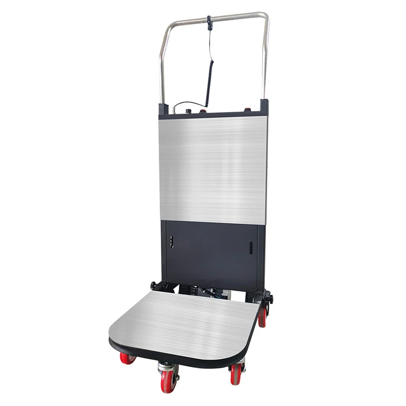Electric Stair Climbing Machine 120kg Hand Trolley Climbing Cart Crawler-type Up And Down Stair Climber Folding Hand Trolley