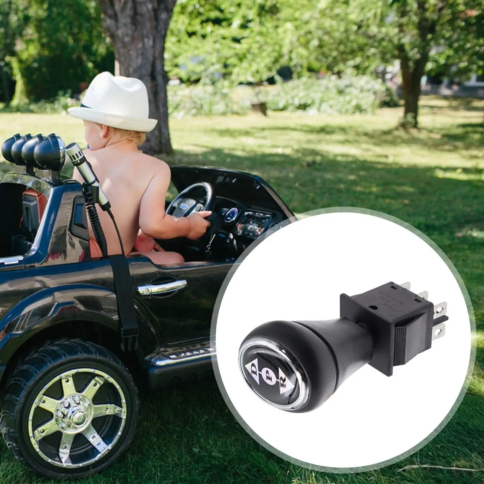 子供用電動乗用玩具車の交換部品、メンテナンス部品、スイッチ、前進、停止、後退、ハンドル