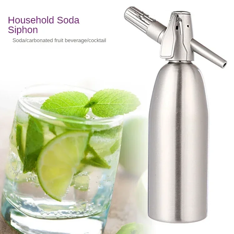 Sifón de Soda dispensador de CO2 de 1l, generador de burbujas de agua, máquina de cóctel de bebidas frías, fabricante de refrescos DIY, fabricación