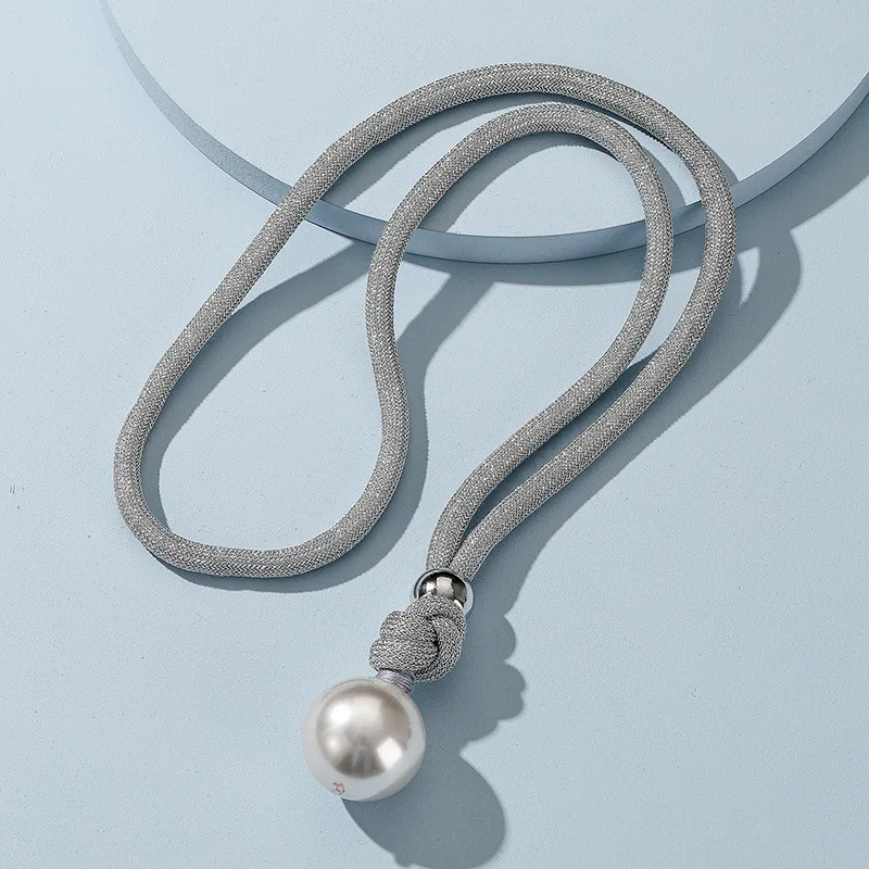 Big Pearl Statement Pendant Necklace Fashion Jewelry Exaggerated Simulated Pearls Women New Trend Clavicle Necklace