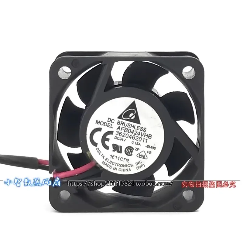 Novo ventilador cooler para delta afb0424vhb 4015 24v 0.15a 4cm ventilador de rolamentos de esferas de alto volume de ar 40*40*15mm