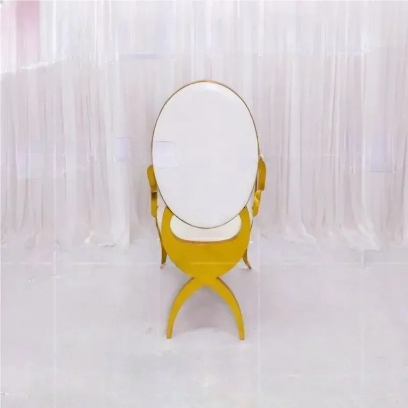 Stainless steel leg chairs for family use at wedding banquets and banquets