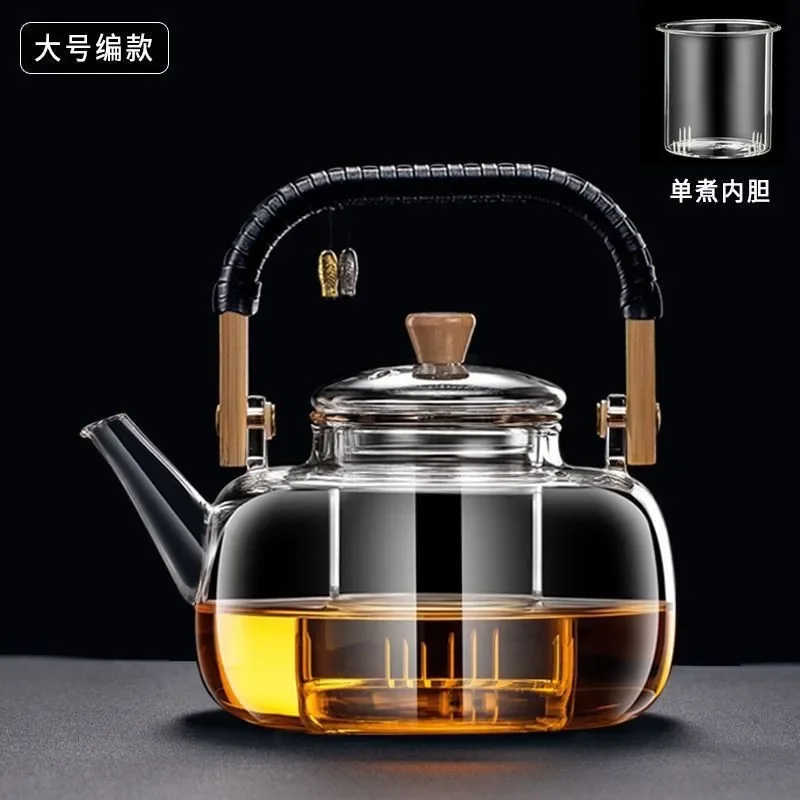 New High Borosilicate Glass Teapot Large Capacity Heat Resistant For Tea Brewing