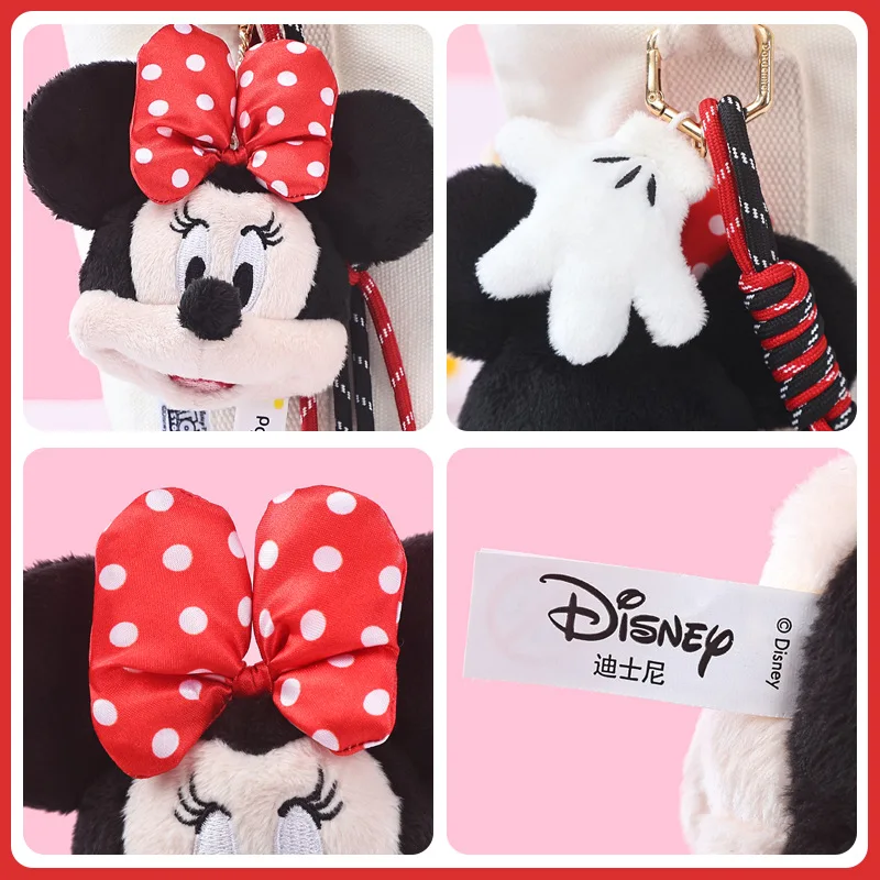 Klassische Anime kleine Anhänger Plüsch Schlüsselanhänger Mickey Mouse Puppen Kuscheltiere Weihnachtsgeburtstagsgeschenke für Kinder – Detail 3