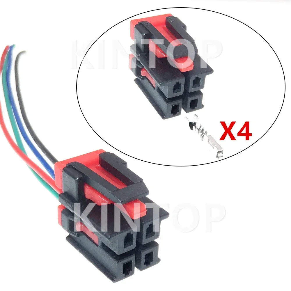 1 Set 2 Pins Car AC Assembly Wire Harness Plastic Housing Modification Plugs Auto Cable Socket with Cables