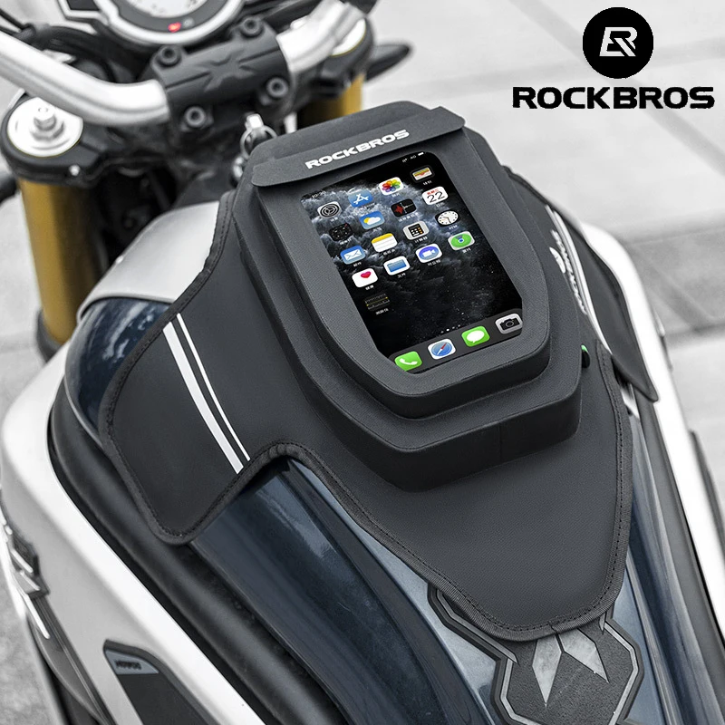 

Waterproof Motorcycle Fuel Tank Bag Touchscreen Motocross Oil Tank Bag Anti-slip Motorbike Strong Magnetic Bag Phone Navigation