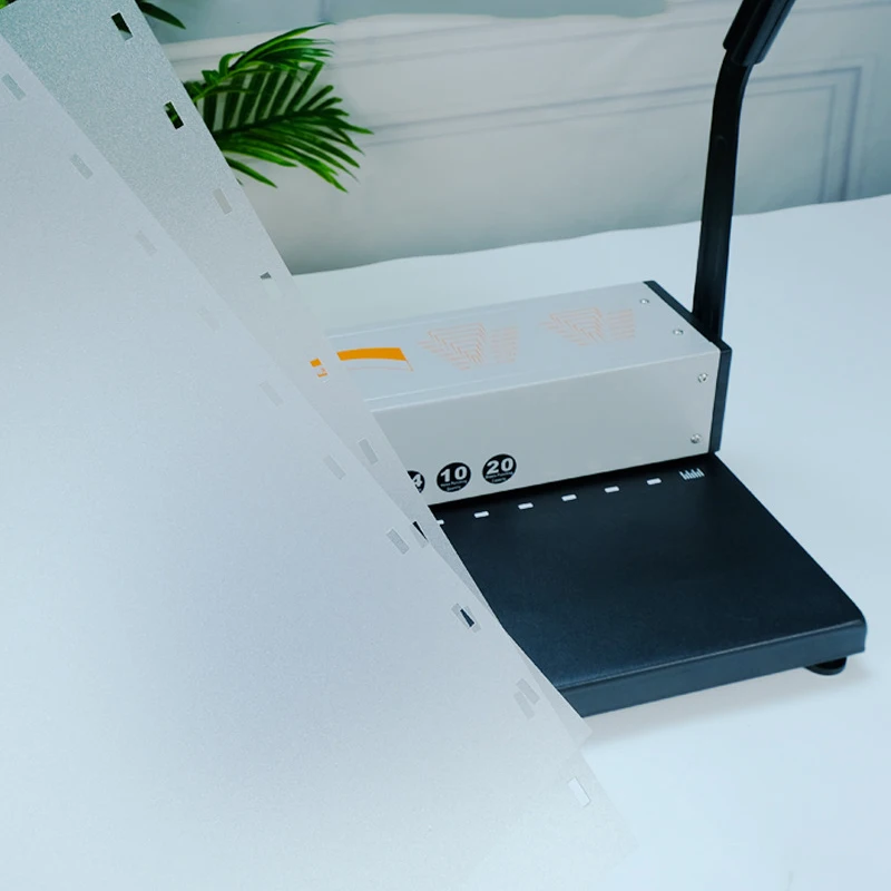 JD-2000 Binding Machine A4/A3 Multi-Hole Punch 10-Hole Binding Strip Split-Blade Design Document Binding Machine
