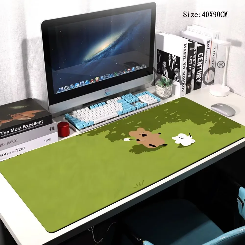 Cartoon Quokka D-dinotaeng-S Large Mouse Pad Non-Slip Rubber Gamer Desk Mat Office Laptop Balance Computer Decoracion
