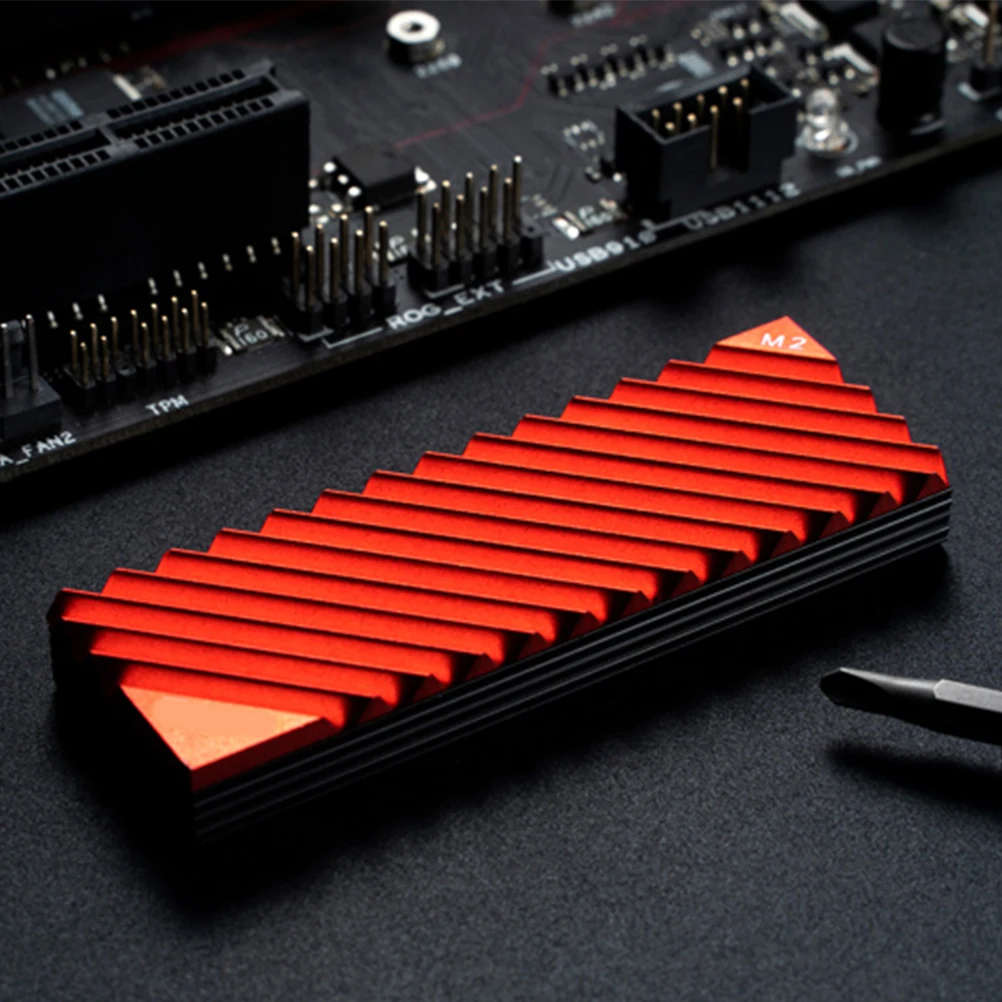 

Aluminum Heat Sink SSD Cooler Fin M2 2280 Solid State Drive Laptop Accessory Thermal Pad Anode S Anti Corrosion Metal