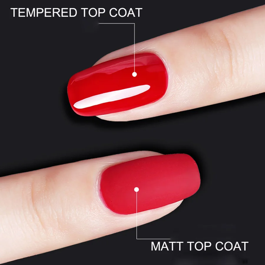 Bemihart 7Ml Matte Top Coat Gel Polish Frosted Afwerking Losweken Manicure Nail Art Decoraties Vernis Top Coat Uv gel Lak