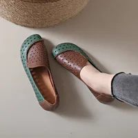 Leather Fashion Women Flats Casual Women Shoes Moccasins Women Shoe Retro Ballet Flats Soft Plus Size Zapatos De Mujer - Image 3