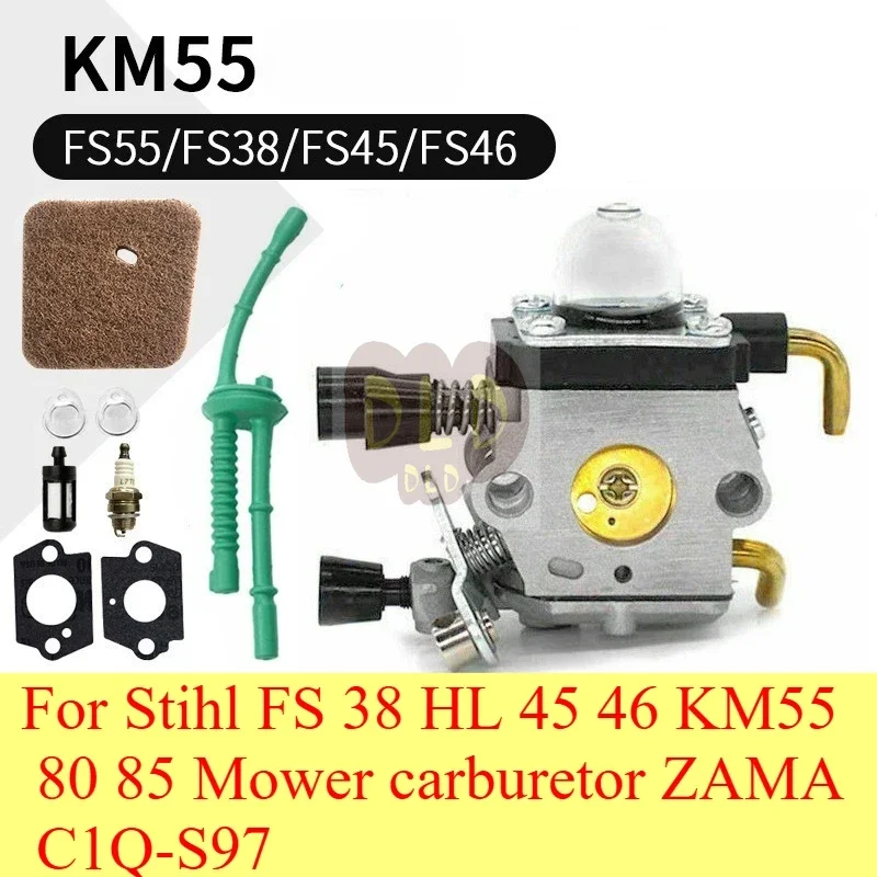

For Stihl FS 38 HL 45 46 KM55 80 85 Mower carburetor ZAMA C1Q-S97