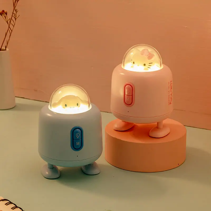 

Hello Kitty Cinnamoroll Sanrio Bluetooth Small Night Light Speaker Atmosphere Light Speaker Children's Birthday and Holiday Gift