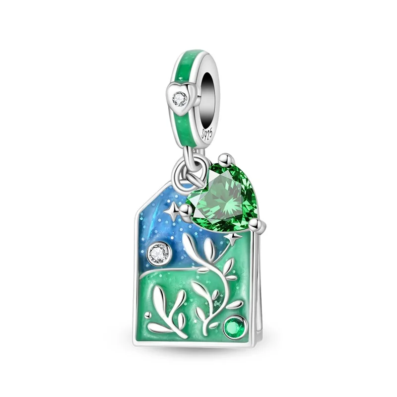 

New 925 Sterling Silver Tea Polyphenol Charms Pendant For Women Fit Original Bracelet DIY Birthday Party Jewelry Gifts